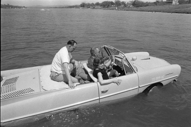 Lyndon B. Johnson fuhr ein Amphicar von 1961 Foto: Wikipedia