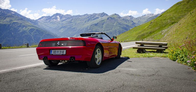 Mit dem Ferrari 348 Spider auf der Großglockner Hochalpenstraße